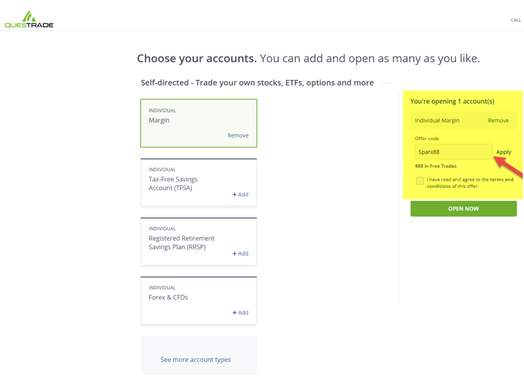 Exclusive Offer Questrade 88 Promo Code 2019 Sparxtrading Com - 